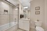 First floor full bathroom off of guest room/in law suite
