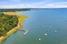 Aerial of Fiddlers Green private dock