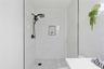 2nd Bathroom features a Walk-In Shower (no tub).