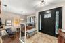 Foyer and sunken living room