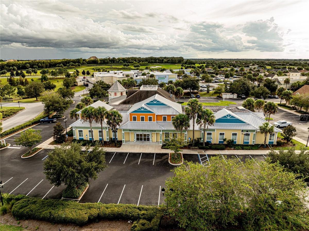 Aerial view of building