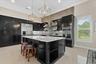 The is a wealth of counter space and enclosed cabinets in the freshly updated kitchen