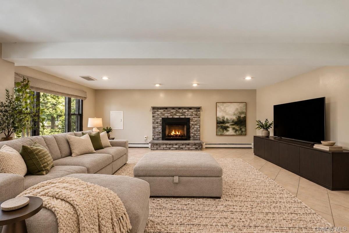Virtually Staged Recreation Room