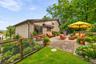 Virtually Staged Rear Patio and Garden