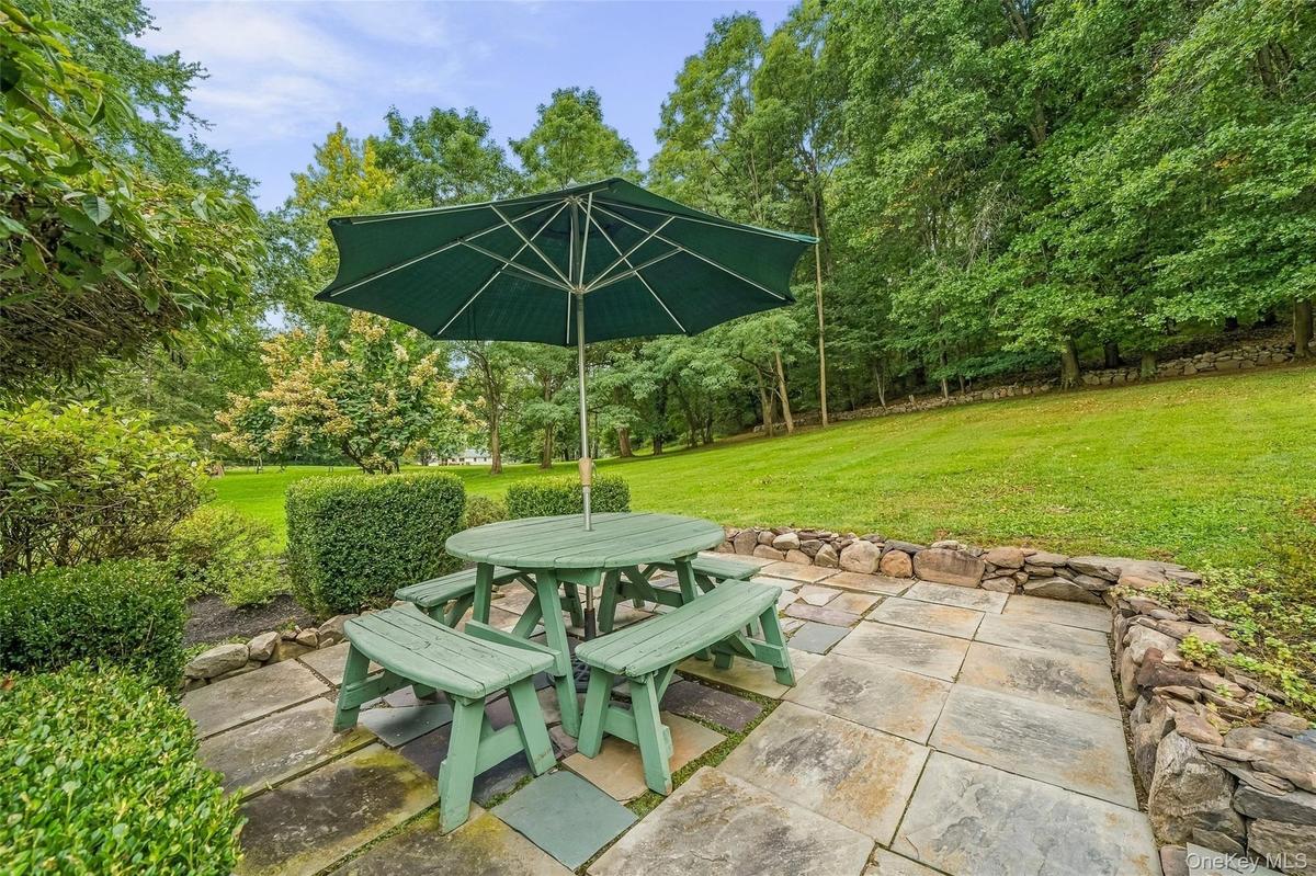 Tranquil patio for seating area