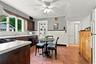 Triple windows over the sink and ample counter space.