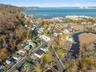 Aerial view of nearby Piermont Village and the Hudson River.
