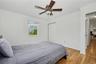 Third amply sized bedroom with great natural light and ceiling fan