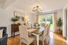 Virtually staged dining room