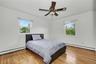 Third amply sized bedroom with great natural light and ceiling fan