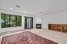 View from the open kitchen concept into the living room