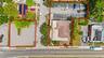 Aerial perspective highlighting land and building with parking