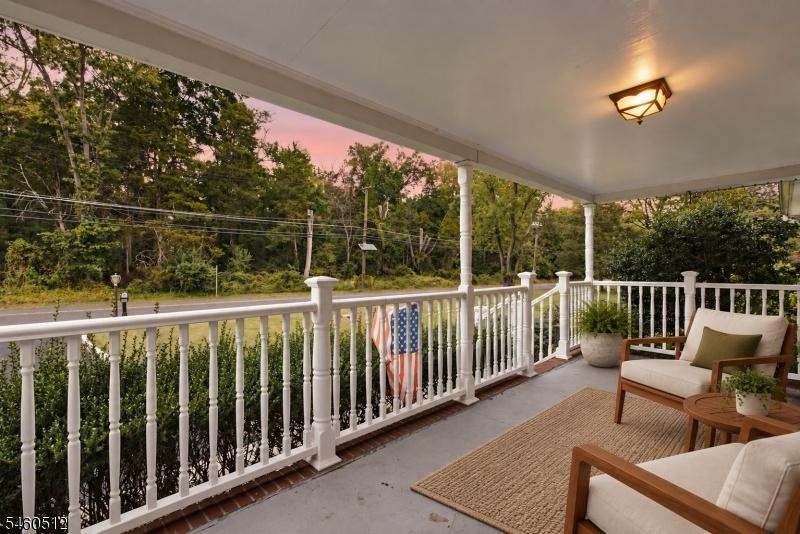 Virtually staged front porch