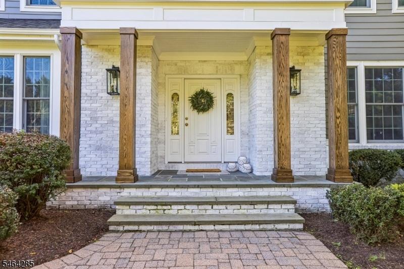 Reclaimed wood pillars