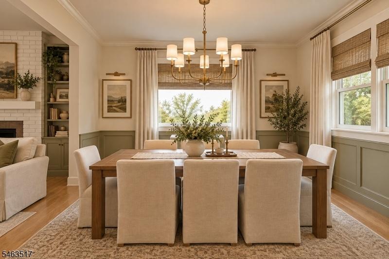 Dining Room virtually staged