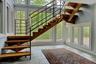 Single spine staircase