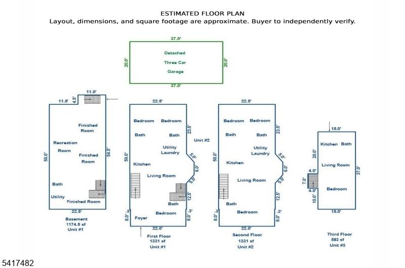 Estimated Floor Plan