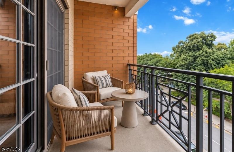 Virtually Staged Front Balcony