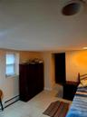 Large Basement Bedroom with an extra storage room