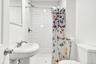 Primary bathroom with a walk-in shower