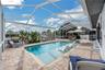 There is plenty of room for lounge chairs all around this pool.