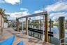 The lower deck provides convenient access to both boat lifts and has electric, water, lighting and a ladder for swimming.