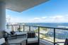 Sprawling terrace with panoramic city vistas.