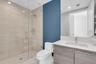 Modern full bathroom guest ensuite with premium fixtures.