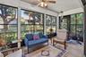 Enclosed Florida Room with garden views