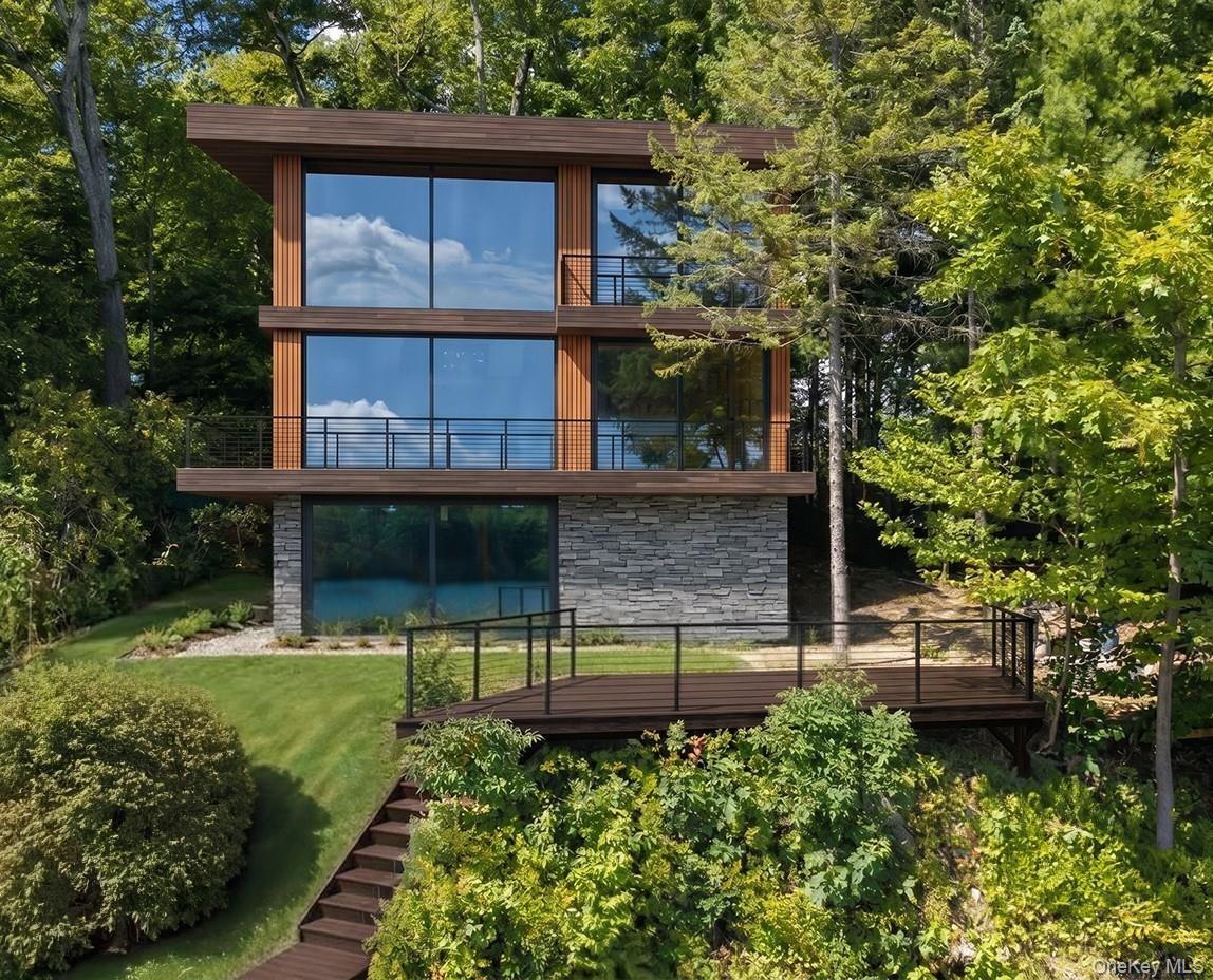 This is a virtually enhanced photo of how the home can look finished.