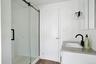 tiled shower