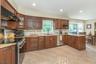 Breakfast bar in kitchen