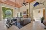 Retractable Hurricane Shutters surround Loggia