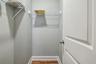 Extra utility closet for storage.