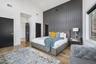 Hardwood floors & focal wall