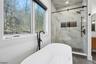 Wooded views from primary bath