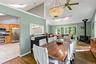 Another angle of formal dining room showing pass through to kitchen.