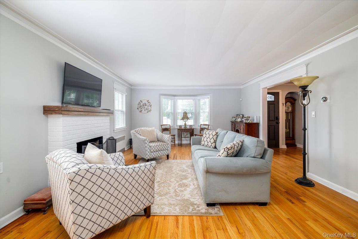 Formal Living Room with fireplace
