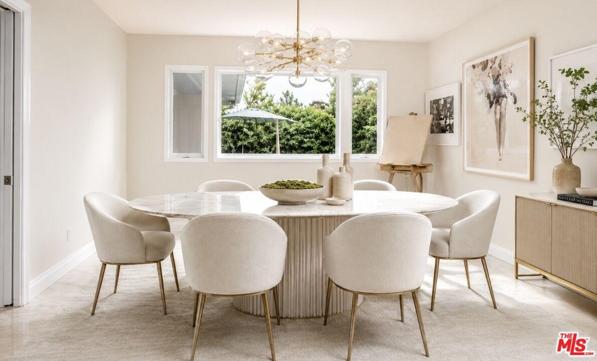 Dining Room digital rendering