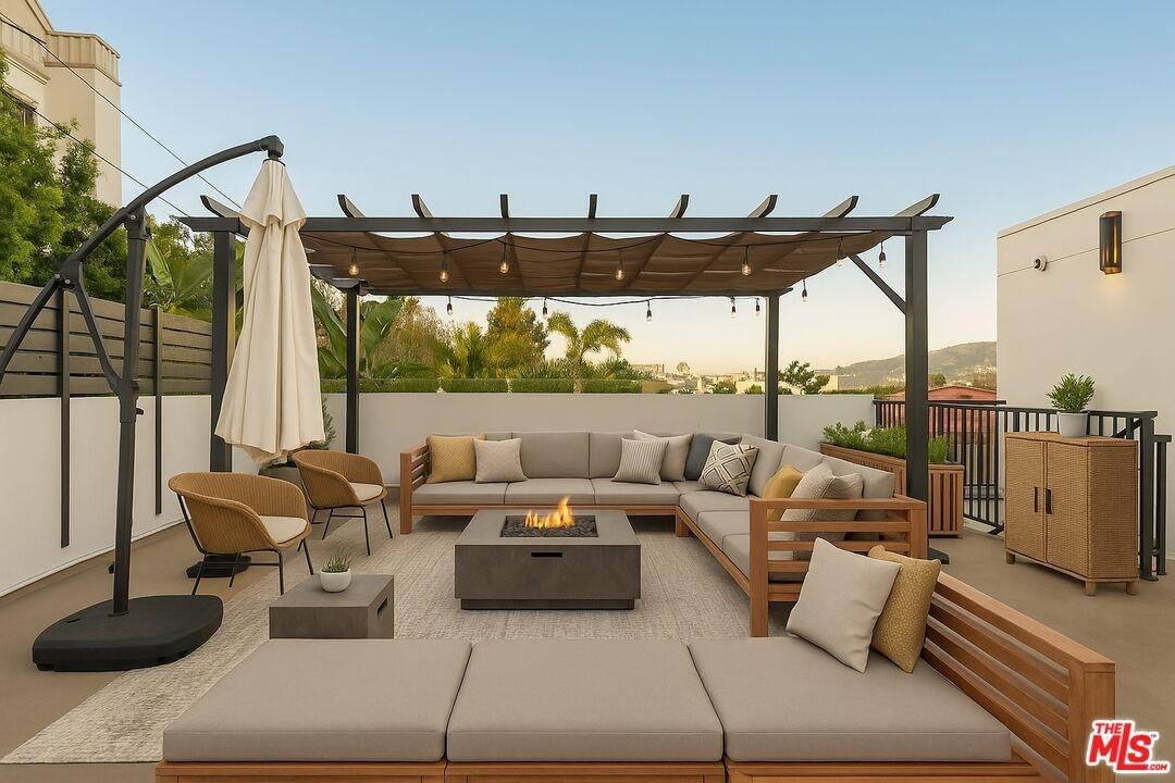 Roof deck styled by AI