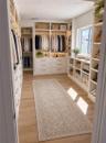Very large primary closet, but digitally staged
