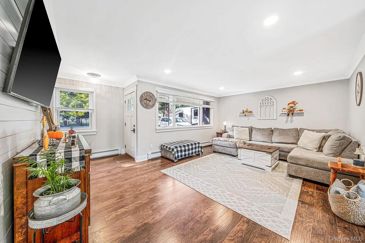 Living Room showing Front Door