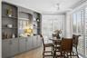 Casual Dining Area with Entertainment Center and Access to South Veranda