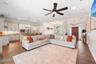 Enjoy an expansive Living Room with 85" TV!