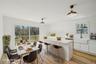 Dining space featuring healthy amount of natural light and light wood finished floors