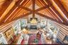 Loft overlooks great rm
