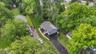 Aerial view of the house