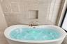 Jacuzzi tub bubbler with color feature