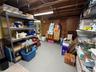 great storage with painted cement floors,