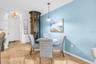 Private in-home elevator is thoughtfully integrated into the main living level.
